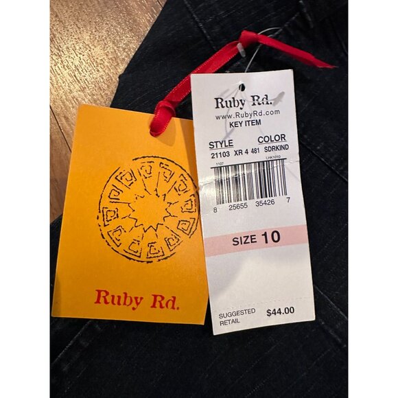 NWT Ruby Rd. Women’s Jeans – Size 10 – Dark Indigo – MSRP $44 - Picture 2 of 5